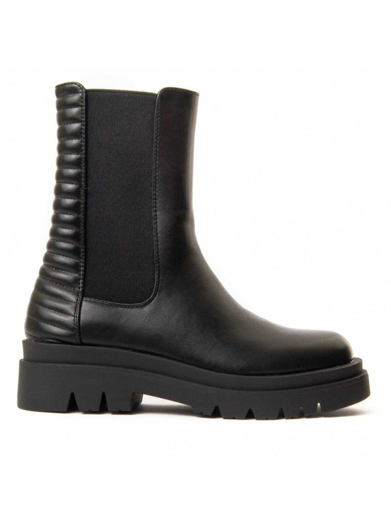 Stivaletto Platform Materiale Sintetico Montevita Nero - Kiabi
