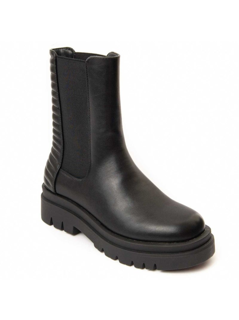 Stivaletto Platform Materiale Sintetico Montevita Nero - Kiabi