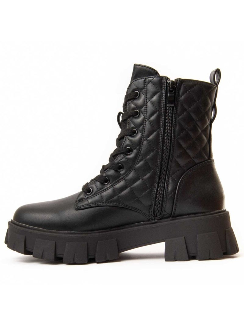 Stivaletto Platform Materiale Sintetico Montevita Nero - Kiabi