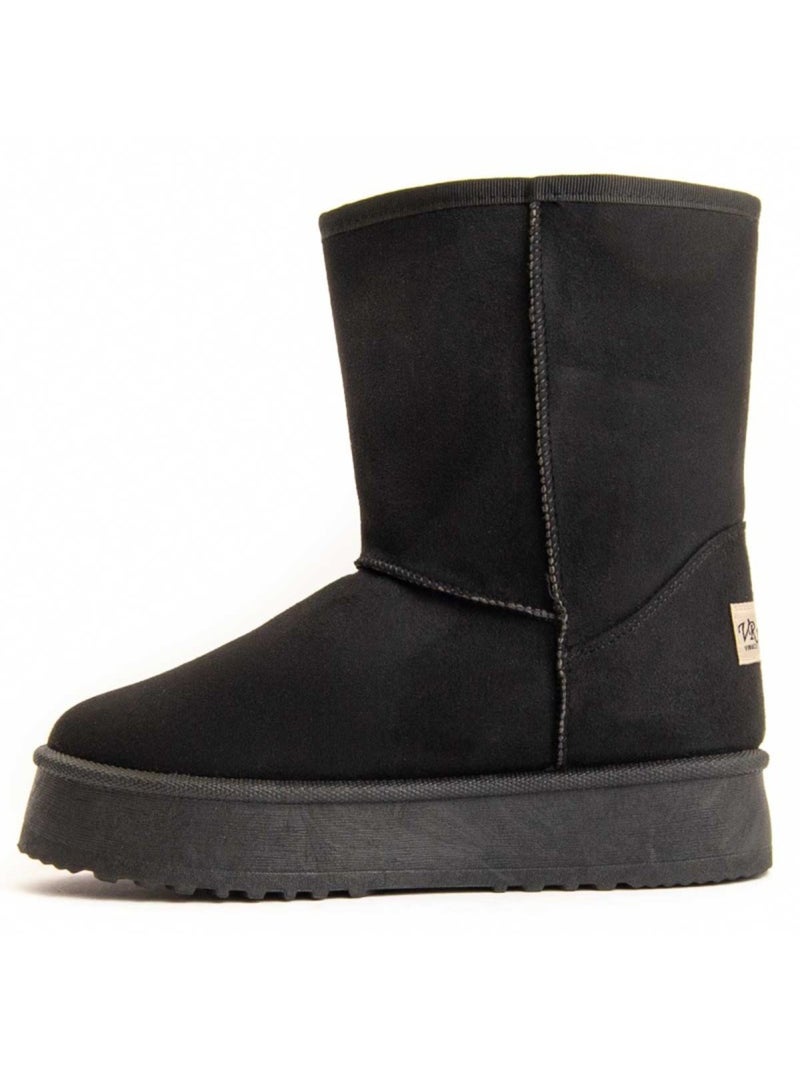 Stivaletto Platform Materiale Sintetico Montevita Nero - Kiabi