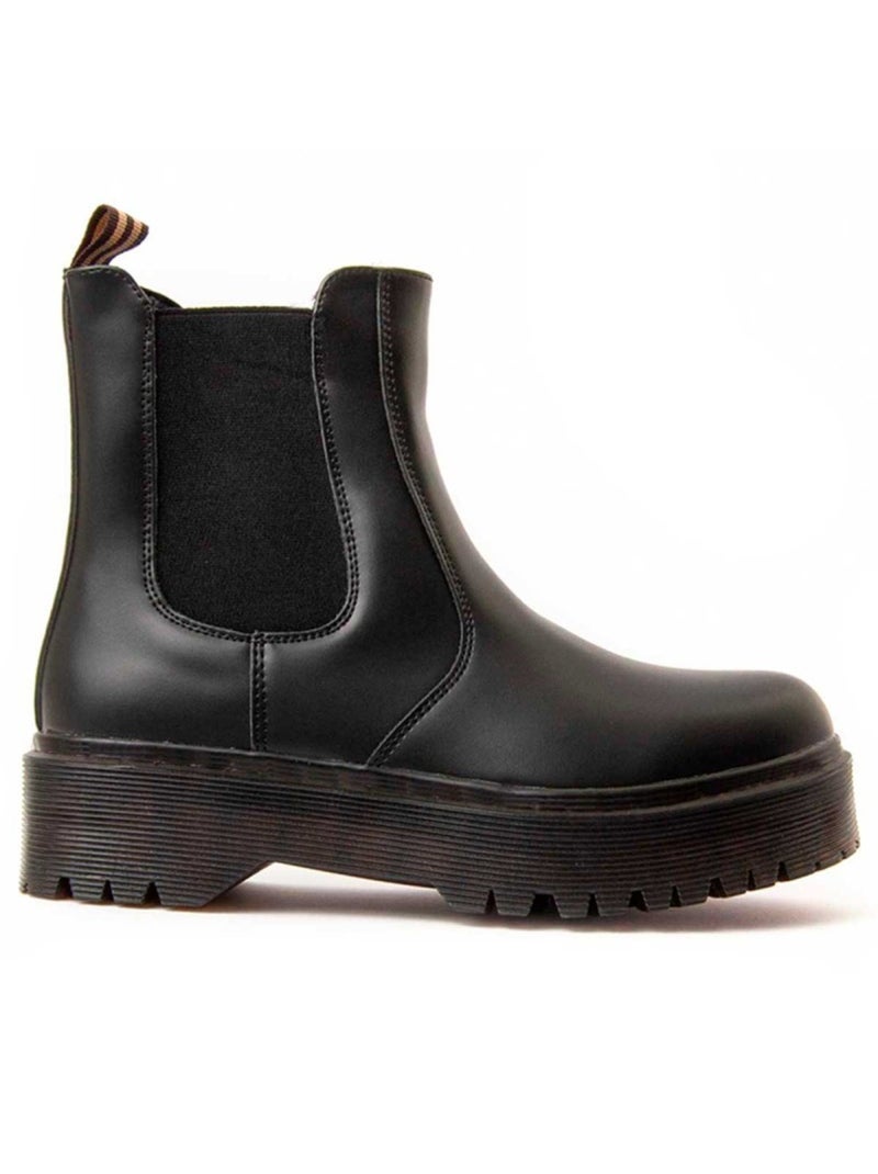 Stivaletto Platform Materiale Sintetico Montevita Nero - Kiabi