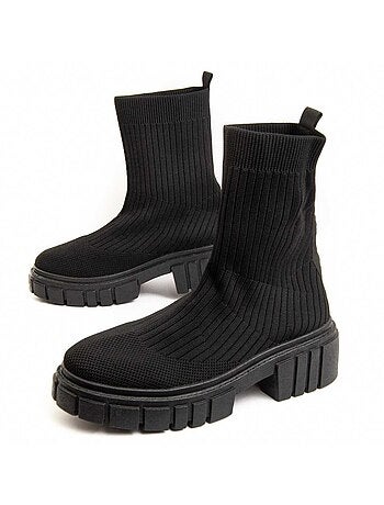 Stivaletto Platform Tessuto Montevita