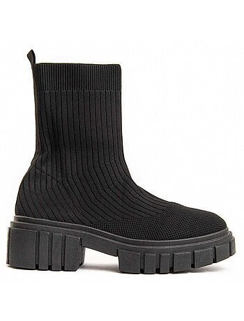 Stivaletto Platform Tessuto Montevita