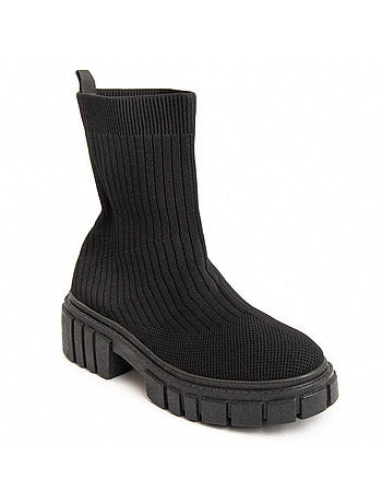 Stivaletto Platform Tessuto Montevita