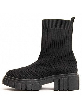 Stivaletto Platform Tessuto Montevita
