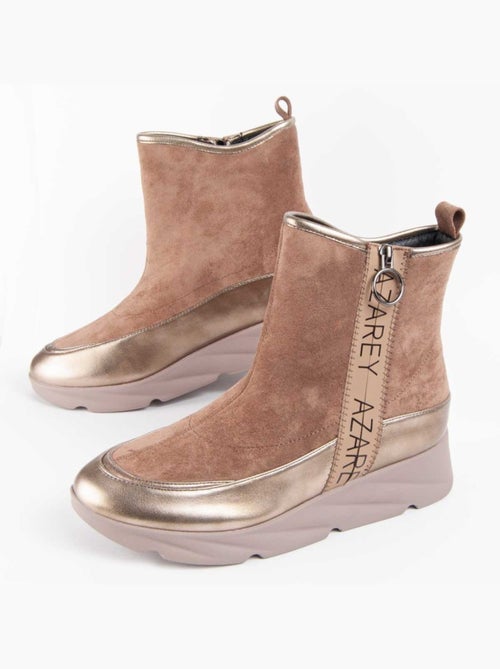 Stivaletto Zeppa Materiale Sintetico E Tessile Montevita - Kiabi