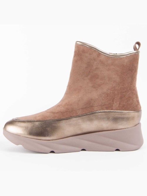 Stivaletto Zeppa Materiale Sintetico E Tessile Montevita - Kiabi