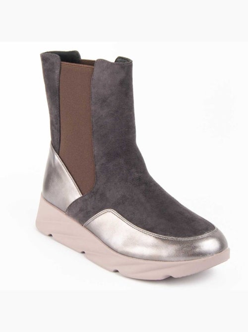 Stivaletto Zeppa Materiale Sintetico E Tessile Montevita - Kiabi