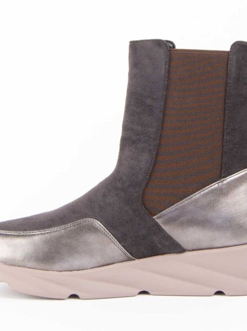 Stivaletto Zeppa Materiale Sintetico E Tessile Montevita - Kiabi