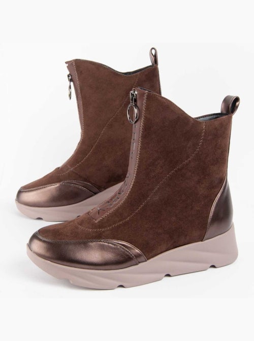 Stivaletto Zeppa Materiale Sintetico E Tessile Montevita - Kiabi