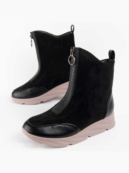 Stivaletto Zeppa Materiale Sintetico E Tessile Montevita - Kiabi