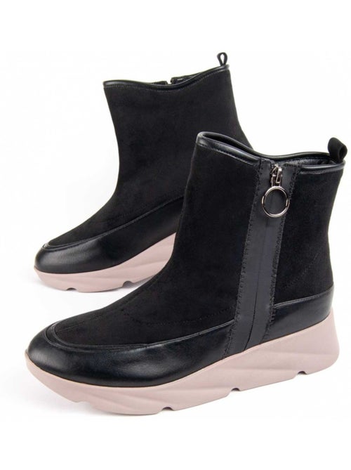 Stivaletto Zeppa Materiale Sintetico E Tessile Montevita - Kiabi