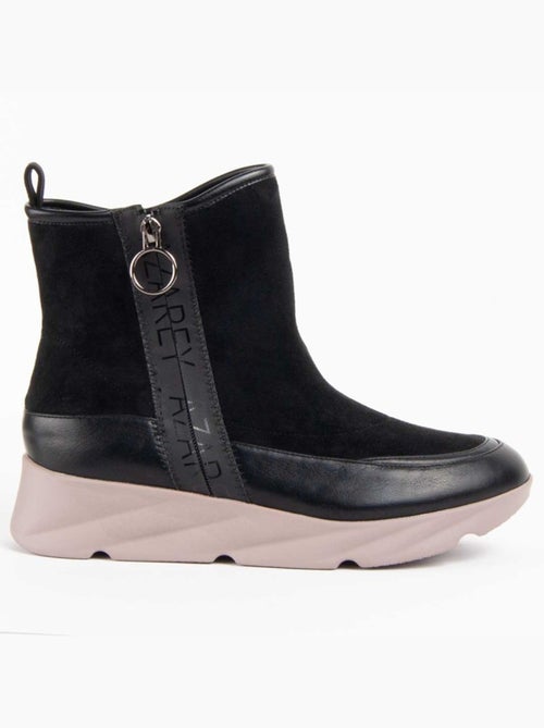 Stivaletto Zeppa Materiale Sintetico E Tessile Montevita - Kiabi