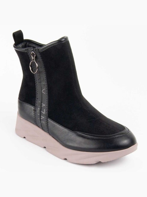 Stivaletto Zeppa Materiale Sintetico E Tessile Montevita - Kiabi