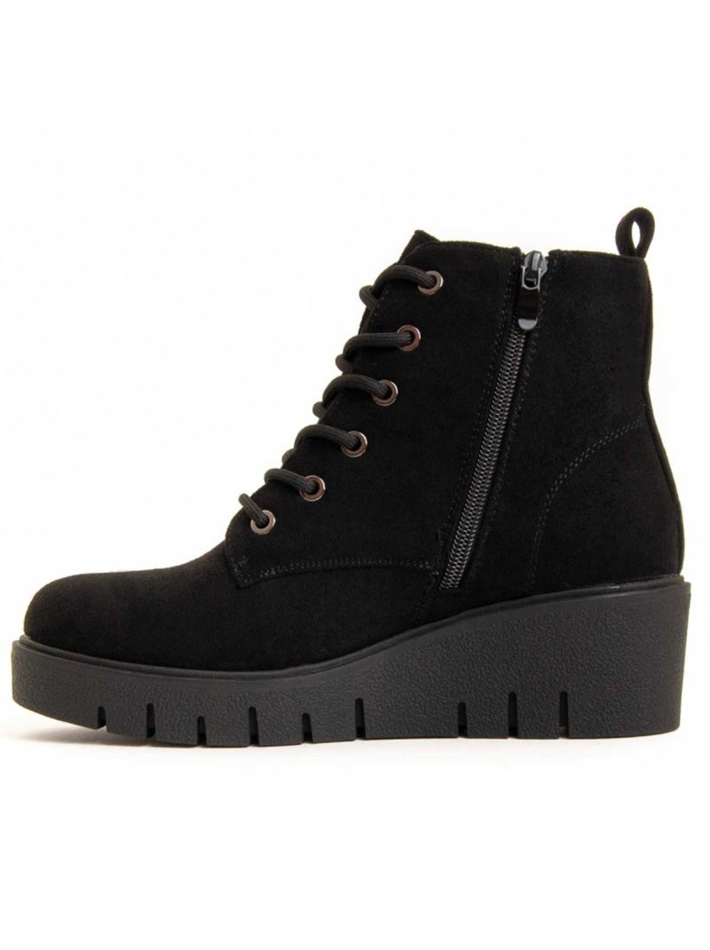 Stivaletto Zeppa Materiale Sintetico Montevita Nero - Kiabi