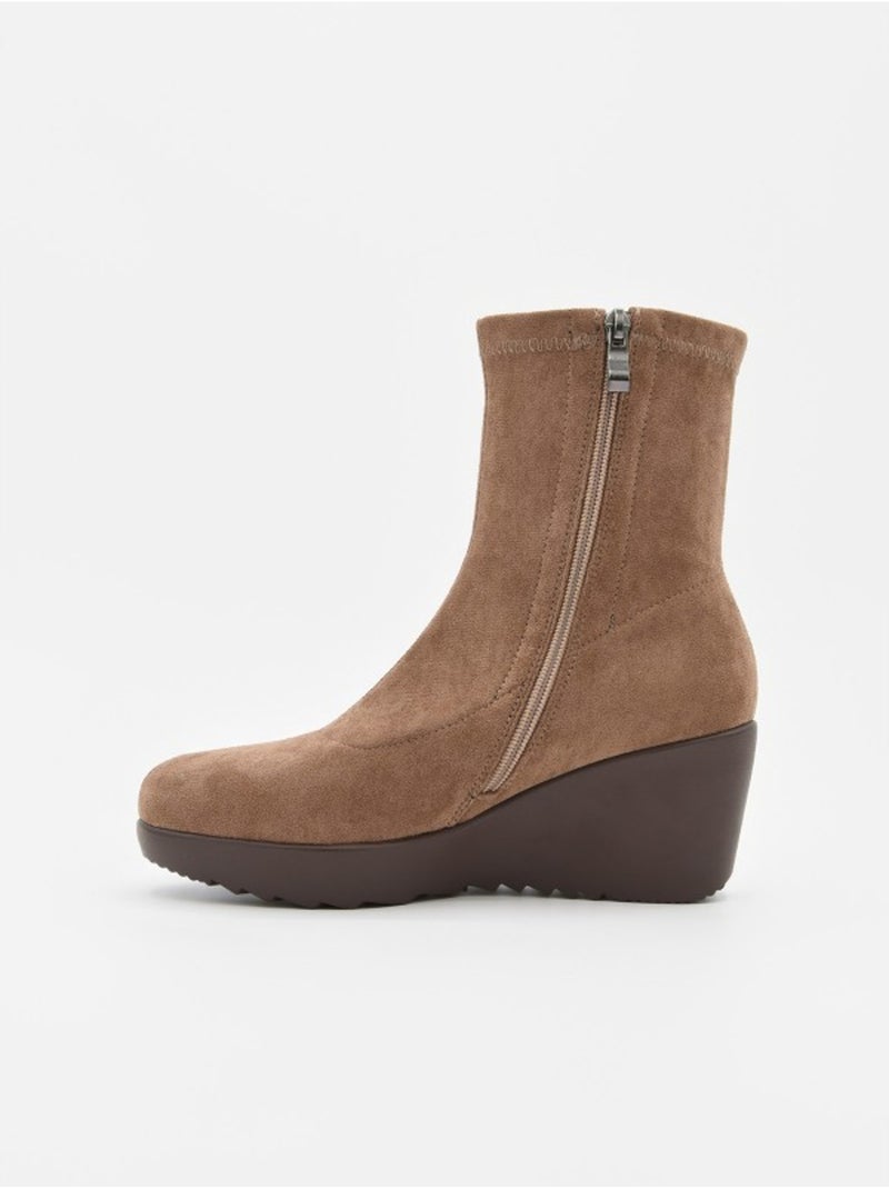 Stivaletto zeppa materiale sintetico purapiel Beige - Kiabi