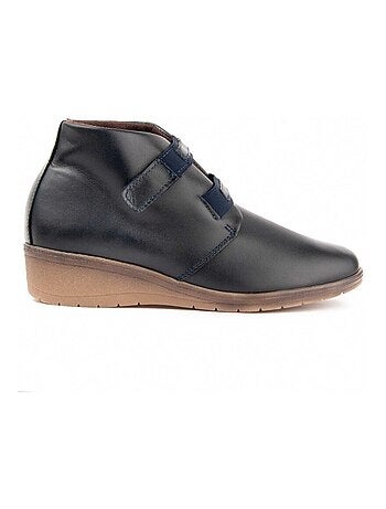 Stivaletto Zeppa Pelle Naturale Purapiel