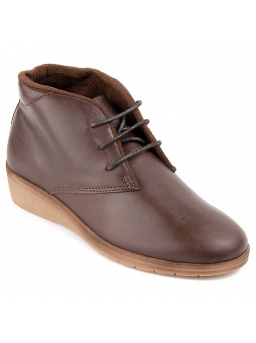 Stivaletto Zeppa Pelle Naturale Purapiel - Kiabi