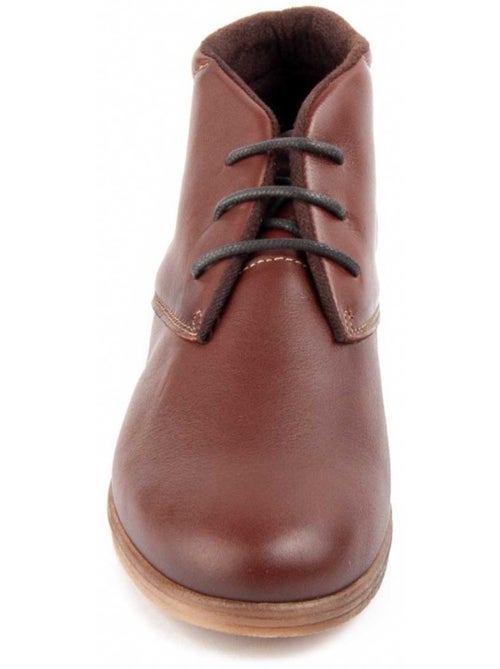 Stivaletto Zeppa Pelle Naturale Purapiel - Kiabi