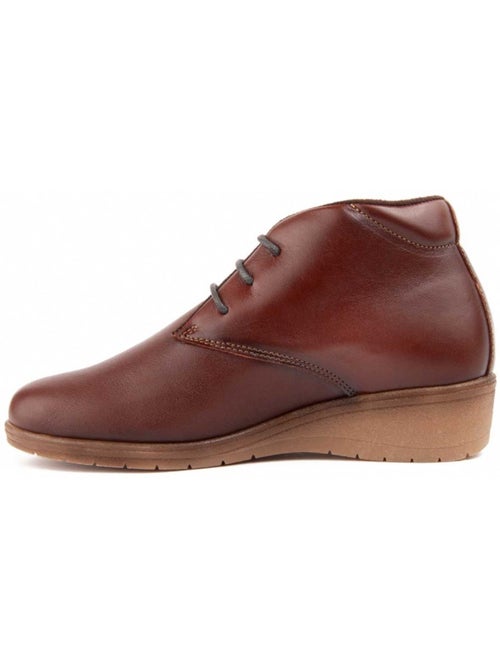 Stivaletto Zeppa Pelle Naturale Purapiel - Kiabi