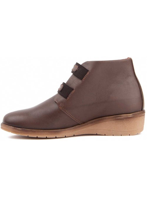 Stivaletto Zeppa Pelle Naturale Purapiel - Kiabi