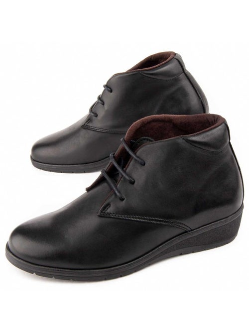 Stivaletto Zeppa Pelle Naturale Purapiel - Kiabi