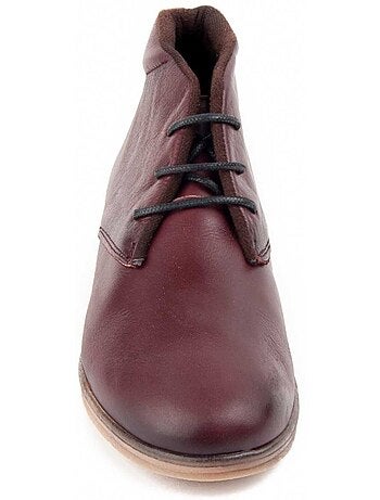 Stivaletto Zeppa Pelle Naturale Purapiel