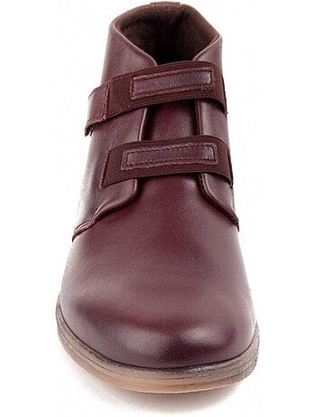 Stivaletto Zeppa Pelle Naturale Purapiel