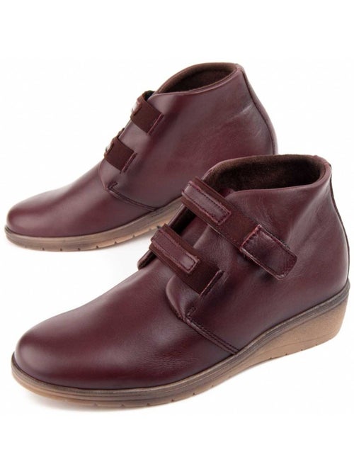 Stivaletto Zeppa Pelle Naturale Purapiel - Kiabi