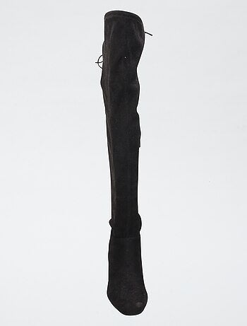 Stivali alti cuissardes in simil suede