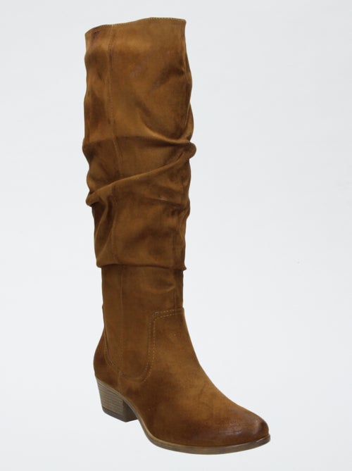Stivali alti in simil suede - Kiabi
