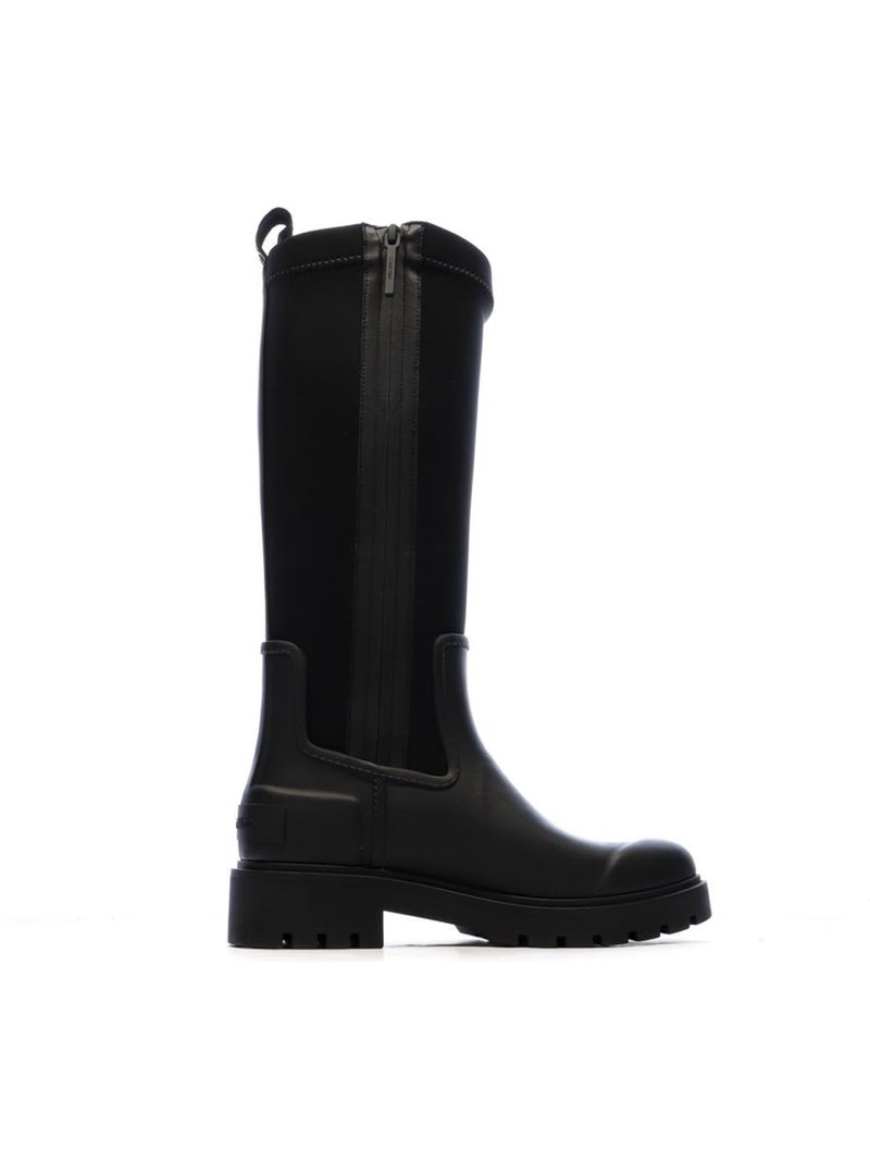 Stivali Alti Pioggia Donna Calvin Klein Jeans in Neoprene Nero - Kiabi