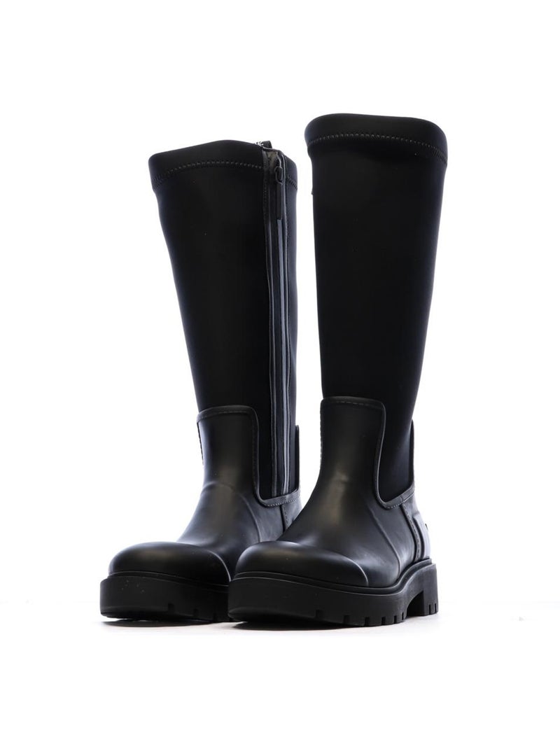 Stivali Alti Pioggia Donna Calvin Klein Jeans in Neoprene Nero - Kiabi