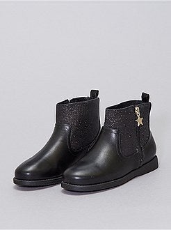 Stivali bimateriali con paillettes - Kiabi