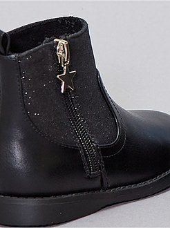 Stivali bimateriali con paillettes - Kiabi