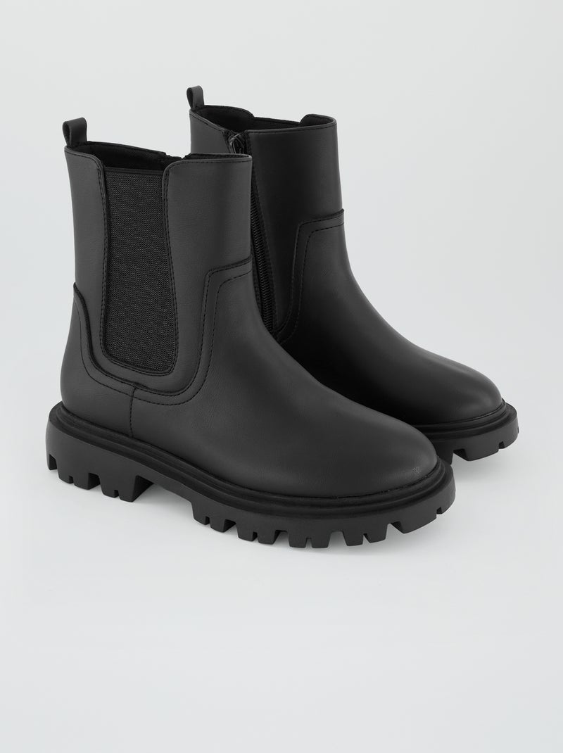 Stivali chelsea nero Bambina Kiabi