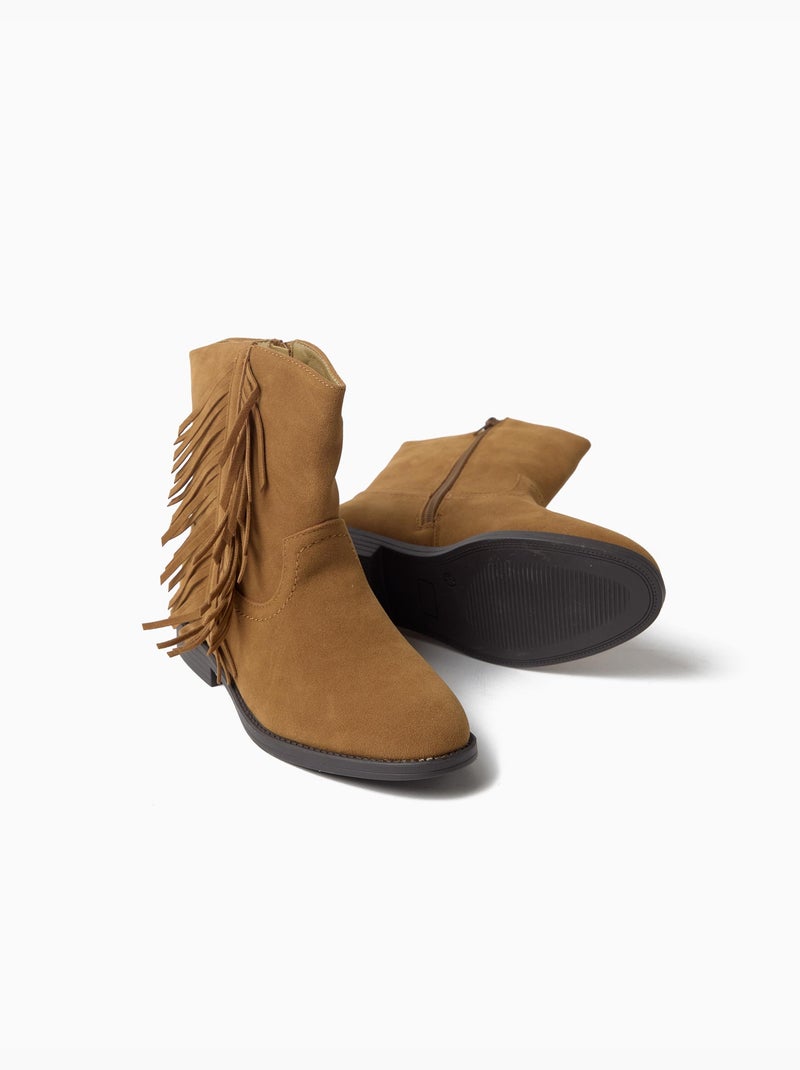 Stivali con frange, mo fashion Beige - Kiabi