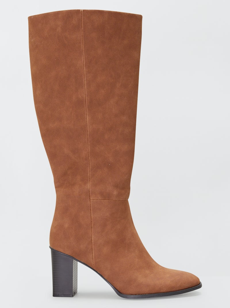 Stivali con platform MARRONE - Kiabi