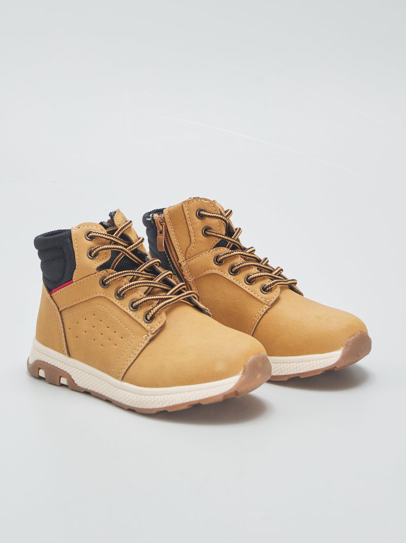 Stivali con suola sportiva MARRONE - Kiabi