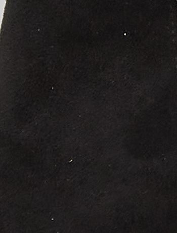 Stivali con tacco in finto camoscio - nero/oro - Kiabi - 32.00€
