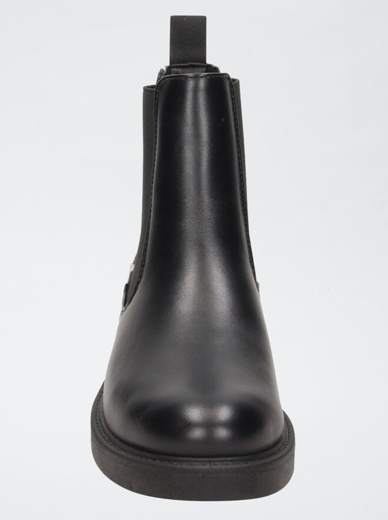 Stivali con tacco in similpelle Nero - Kiabi