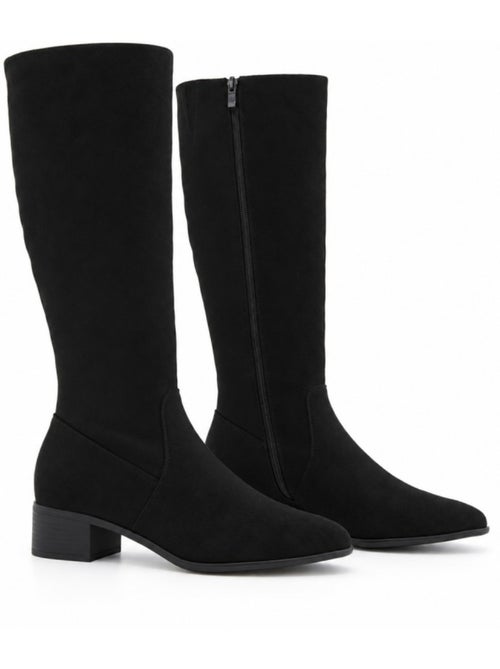 Stivali con tacco pelle naturale purapiel - Kiabi Stivali con tacco pelle naturale purapiel - Kiabi