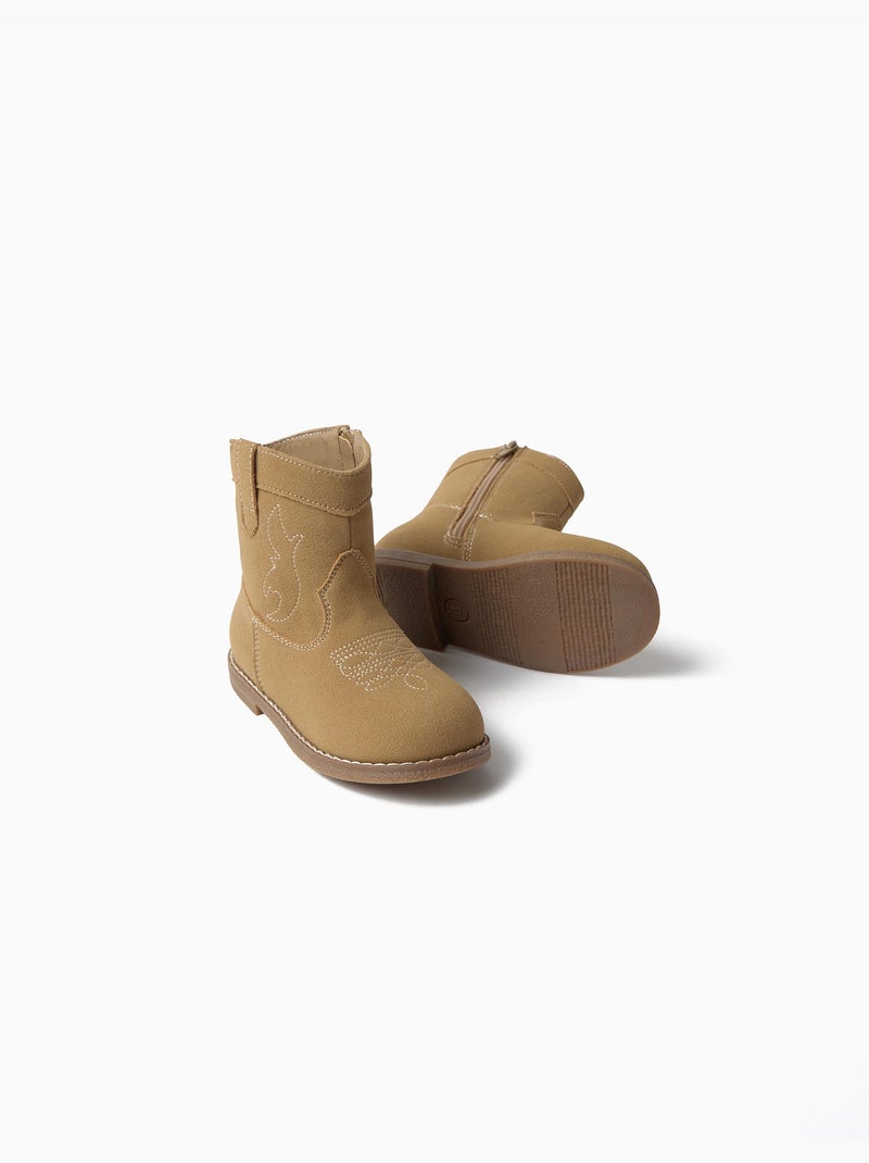 Stivali da cowboy ricamati, mo fashion Beige - Kiabi