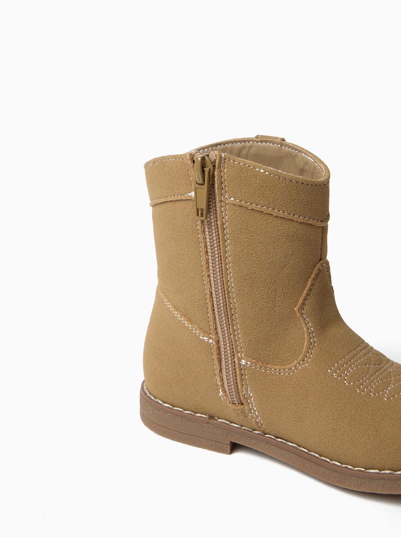 Stivali da cowboy ricamati, mo fashion Beige - Kiabi