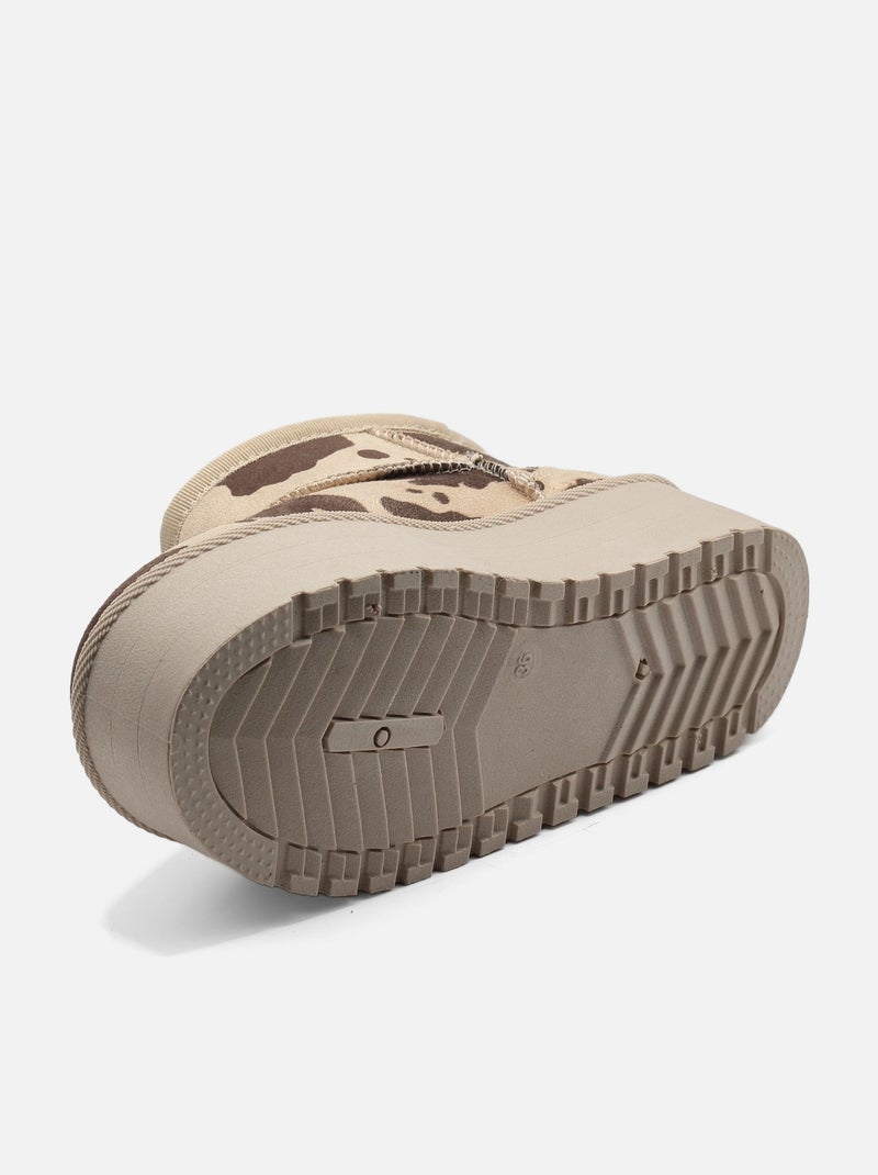 Stivali da donna da infilare - C M Beige - Kiabi