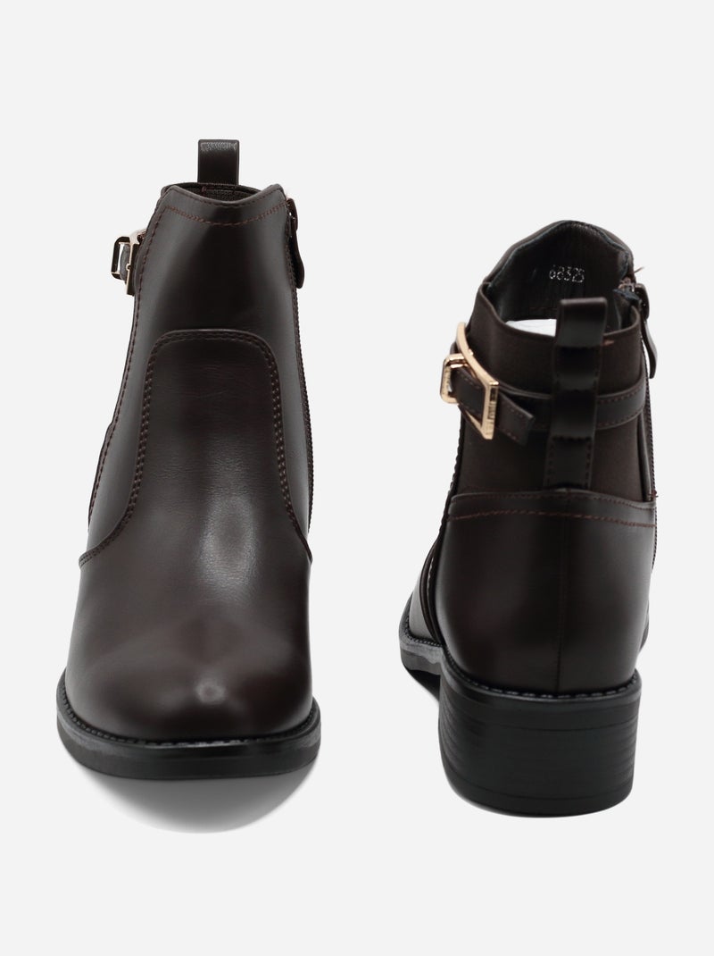 Stivali da donna da infilare - C M Marrone - Kiabi