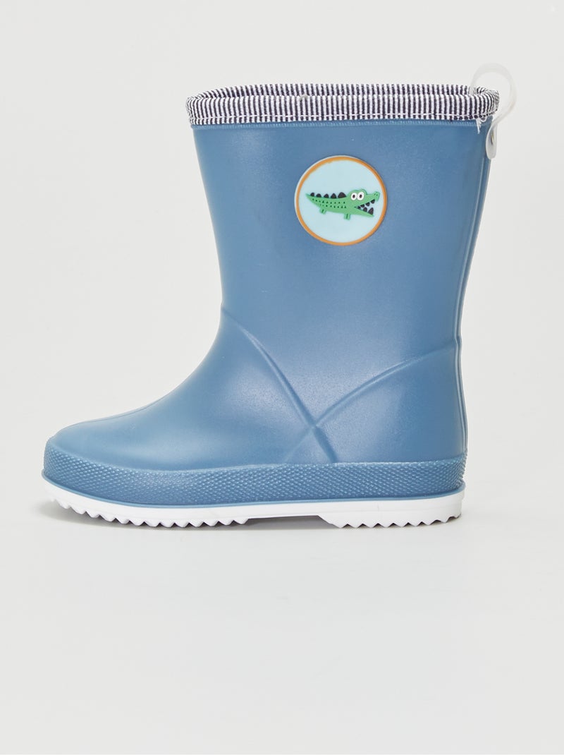 Stivali da pioggia 'coccodrillo' blu - Kiabi