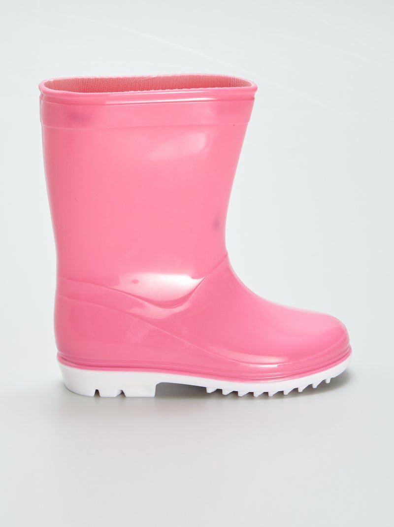 Stivali da pioggia colorati ROSA - Kiabi
