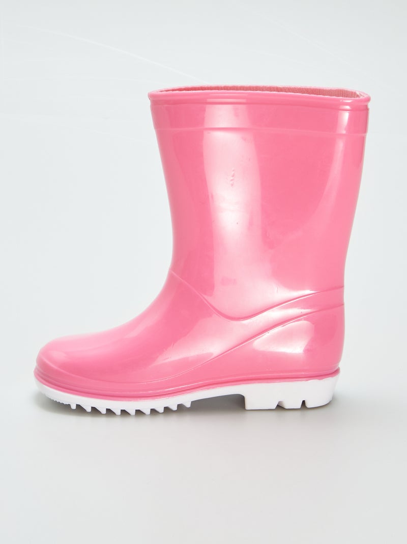 Stivali da pioggia colorati ROSA - Kiabi