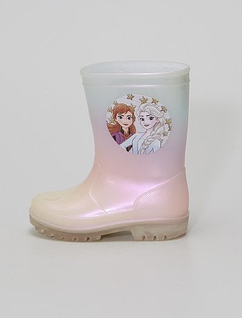 Bottes de pluie Reine des neiges Bambini Abbigliamento bambina Scarpe Stivali di gomma Disney Stivali di gomma 